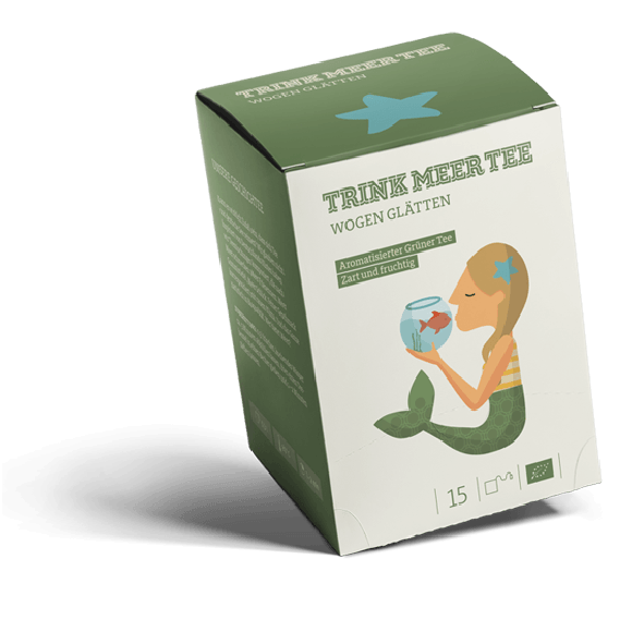 Trink Meer Tee - Wogen glätten - Grüner Tee - Beutel 15 x 3g