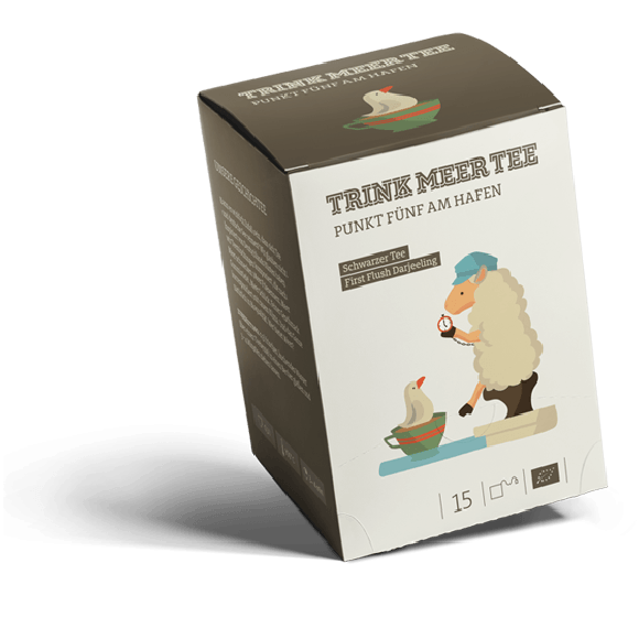 Trink Meer Tee - Punkt 5 am Hafen - Schwarzer Tee - Beutel 15 x 3g